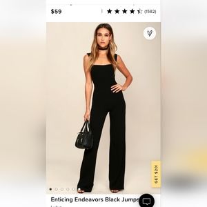 Enticing Endeavors Black Jumpsuit